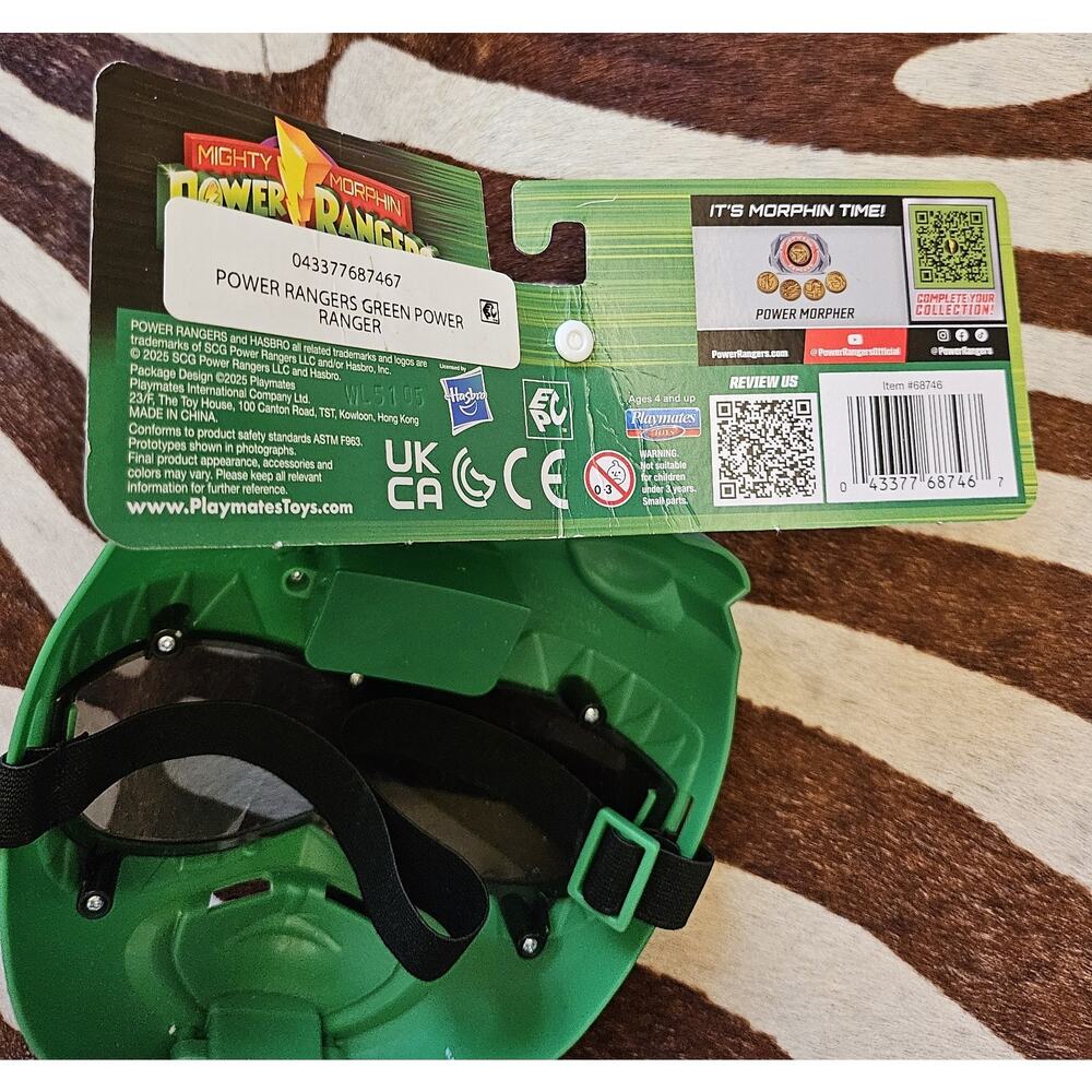 Power Rangers Mighty Morphin Re-Ignition Green Ranger Mask - Picture 5 of 5